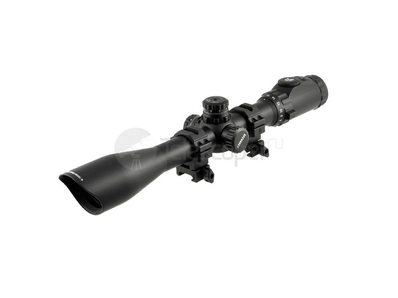 Leapers UTG 30mm AccuShot 4-16x44 IE, SWAT AO Mil-dot, 36 Colors EZ-TAP, кольца SCP3-U416AOIEW