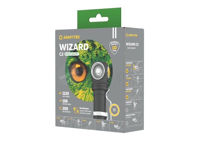 Armytek Wizard C2 Magnet USB (тёплый)