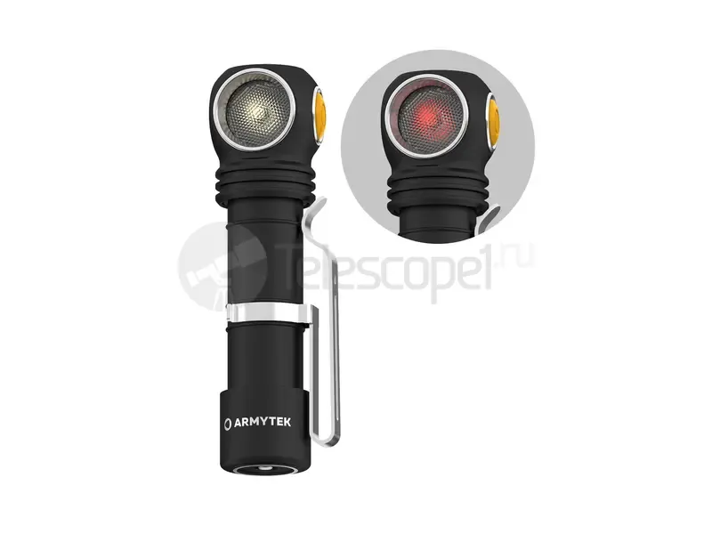 Фонарь Armytek Wizard C2 WR Magnet USB (тёплый и красный)