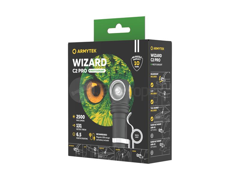 Armytek Wizard C2 Pro Magnet USB (белый)