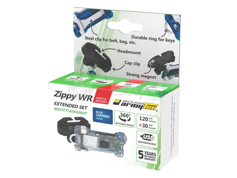 Armytek Zippy Extended Set WR Blue (белый и красный)