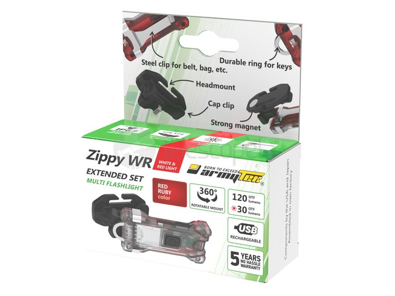 Armytek Zippy Extended Set WR Red (белый и красный)