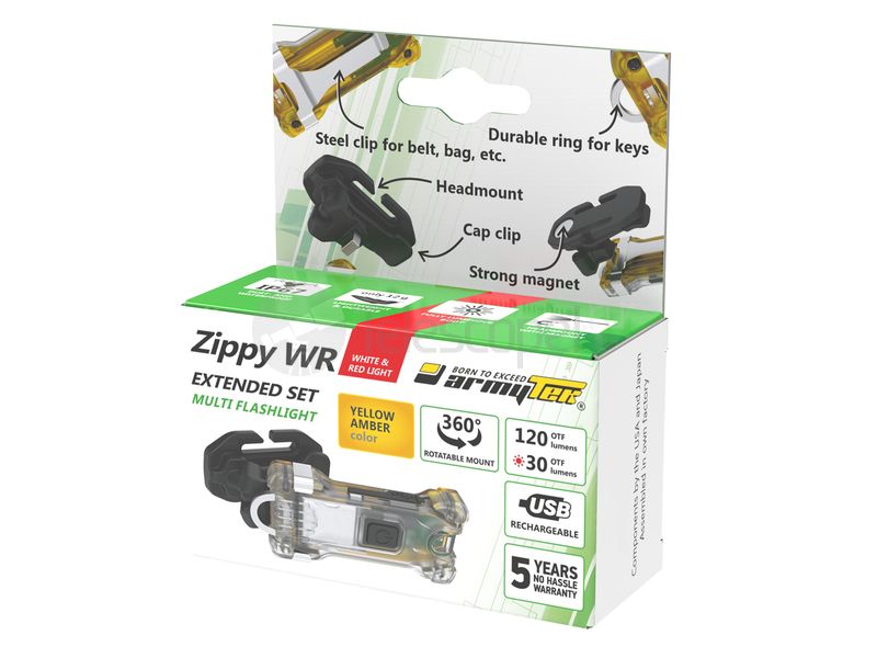 Armytek Zippy Extended Set WR Yellow (белый и красный)