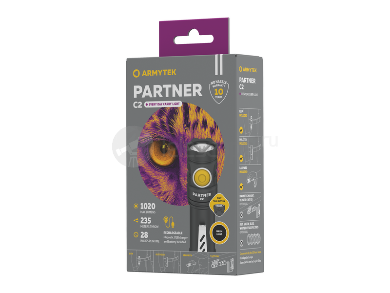 Armytek Partner C2 Magnet USB (тёплый) Armytek Partner C2 Magnet USB (тёплый)