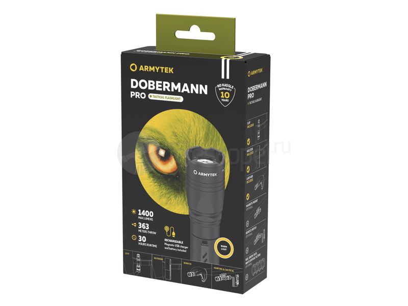 Armytek Dobermann Pro Magnet USB (тёплый) Armytek Dobermann Pro Magnet USB (тёплый)