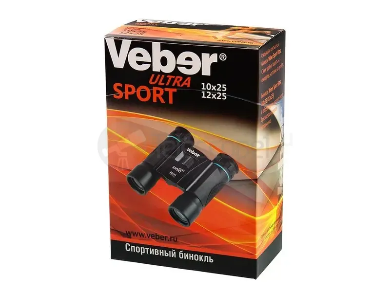 Бинокль Veber Ultra Sport БН 10x25, черный