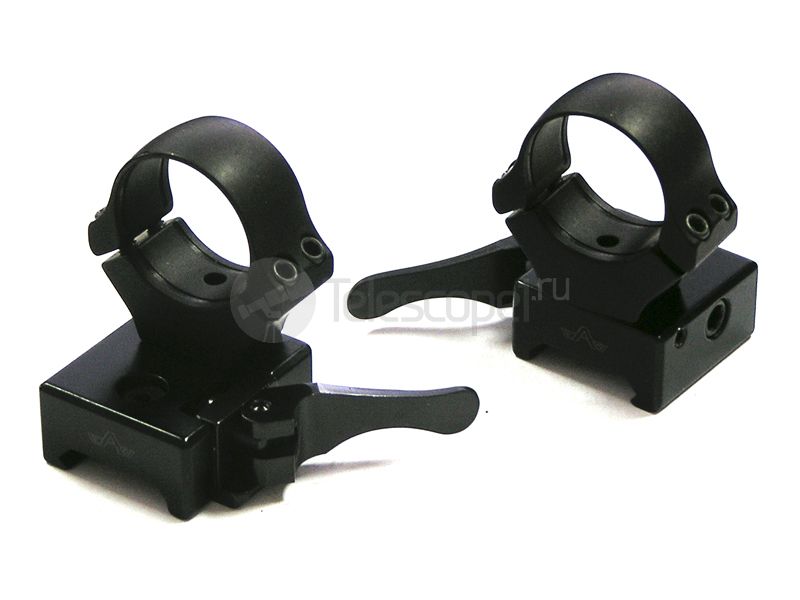 Быстросъемные раздельные кольца Apel на weaver, 25.4 мм, высокие (365-80800)