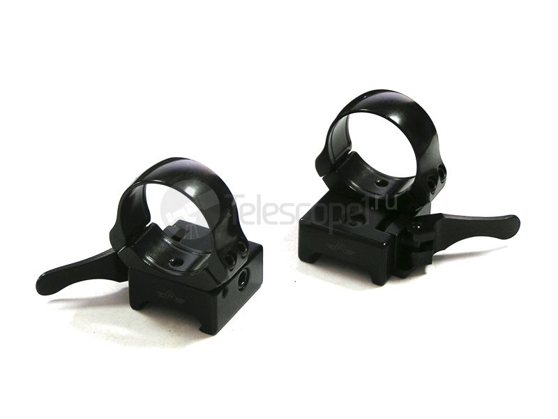 Быстросъемные раздельные кольца Apel на weaver, 30 мм, низкие (365-65800)