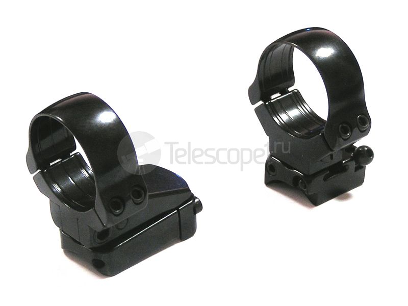 Быстросъемный поворотный кронштейн на раздельных основаниях Apel на Mini Mauser, 30 мм, вынос 26 мм (300-05107)