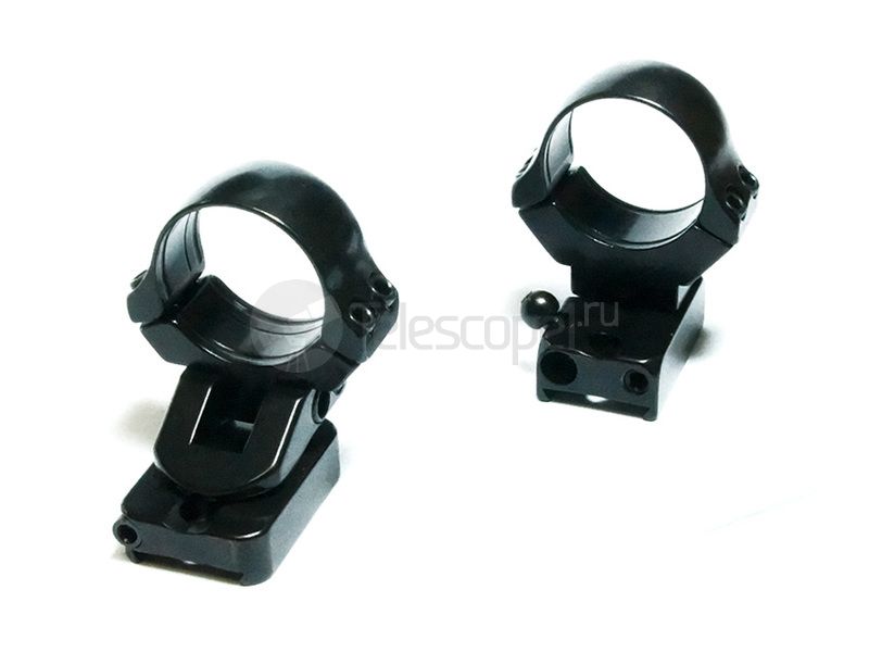 Быстросъемный поворотный кронштейн на раздельных основаниях Apel на Tikka T3, 25.4 мм, вынос 17 мм (300-00238)