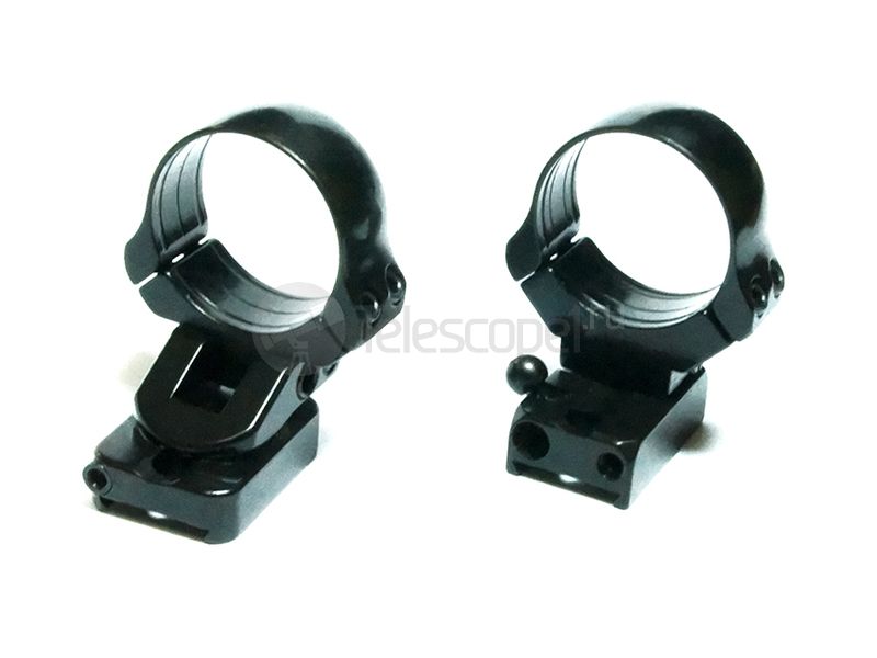 Быстросъемный поворотный кронштейн на раздельных основаниях Apel на Tikka T3, 30 мм, вынос 17 мм (300-05238)