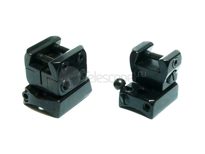 Быстросъемный поворотный кронштейн на раздельных основаниях Apel на Remington 750, LM-призма, вынос 45 мм (403-00211)