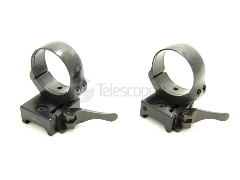 Быстросъемные раздельные кольца Apel на weaver, 36 мм, средние (365-18800)