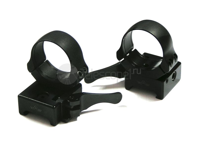 Быстросъемные раздельные кольца Apel на weaver, 30 мм, средние (365-75800) Быстросъемные раздельные кольца Apel на weaver, 30 мм, средние (365-75800)