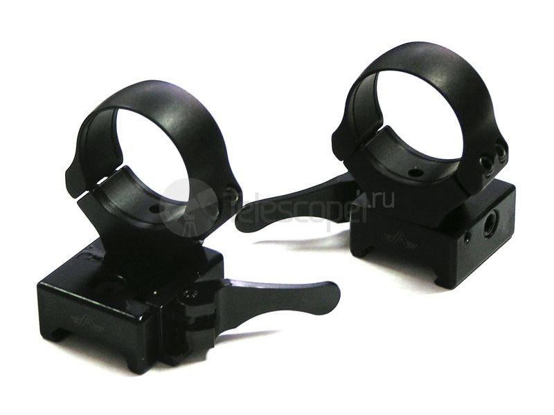 Быстросъемные раздельные кольца Apel на weaver, 30 мм, высокие (365-85800)
