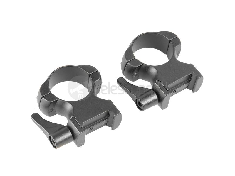 Кольца быстросъемные Veber 2521 HS на weaver, 25.4 мм, высокие (23392) Кольца быстросъемные Veber 2521 HS на weaver, 25.4 мм, высокие (23392)