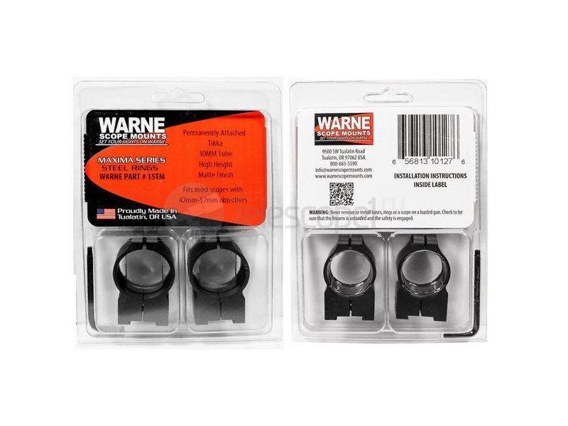 Кольца Warne для Tikka, 30 мм, High (15TM)