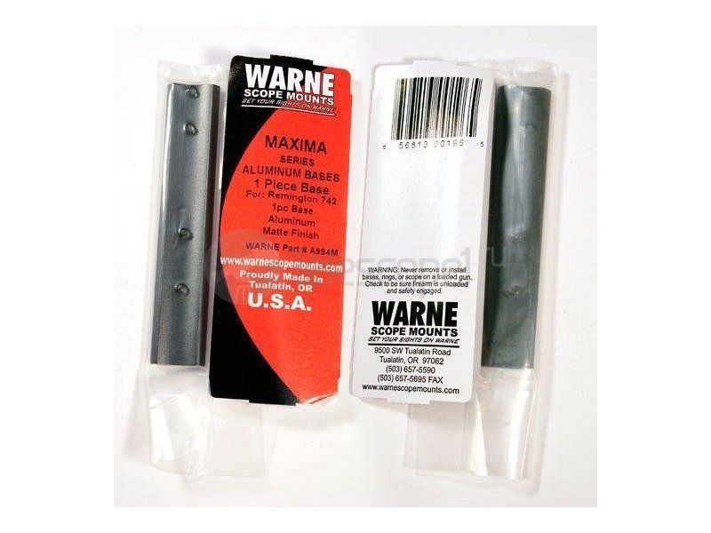 Основание Warne weaver для Remington 740/742/760 (A994M) Основание Warne weaver для Remington 740/742/760 (A994M)