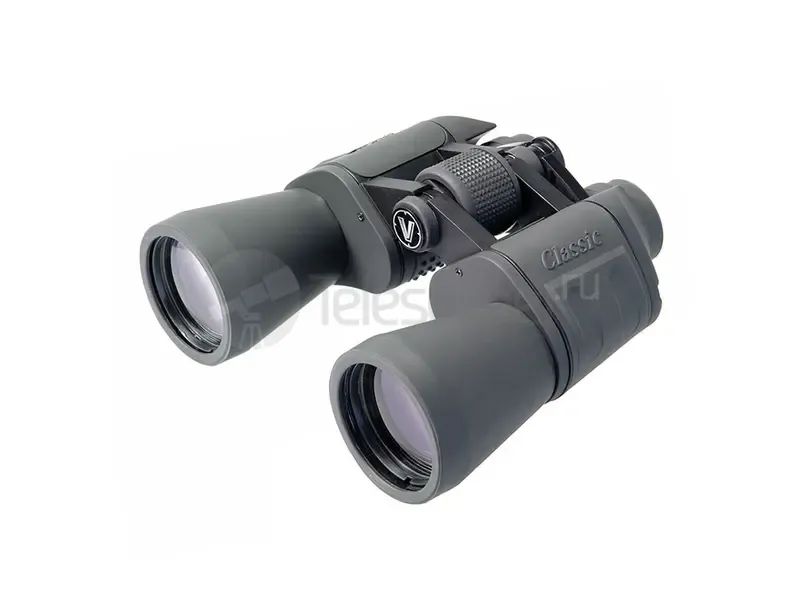 Бинокль Veber Classic БПЦ 20x50 обрезиненный, серый