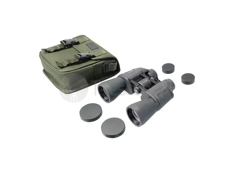 Бинокль Veber Classic БПЦ 12x50 обрезиненный, серый