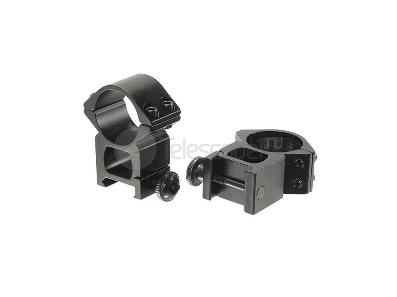 Кольца Veber 2521 H с окошком на weaver, 25.4 мм, высокие (23629)