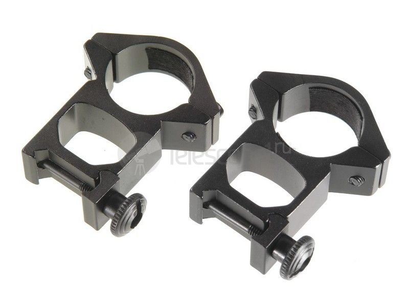 Кольца Veber 2521 HA с окошком 15 мм на weaver, 25.4 мм, очень высокие (26086)