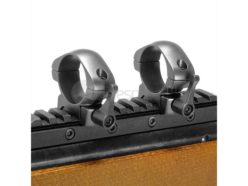 Кольца быстросъемные Veber E 3021 L на weaver, 30 мм, низкие (25553) Кольца быстросъемные Veber E 3021 L на weaver, 30 мм, низкие (25553)