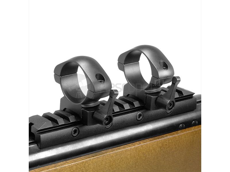 Кольца быстросъемные Veber E 3021 M на weaver, 30 мм, средние (25554) Кольца быстросъемные Veber E 3021 M на weaver, 30 мм, средние (25554)