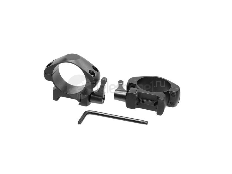 Кольца быстросъемные Veber E 3021 QL на weaver, 30 мм, низкие (25556) Кольца быстросъемные Veber E 3021 QL на weaver, 30 мм, низкие (25556)