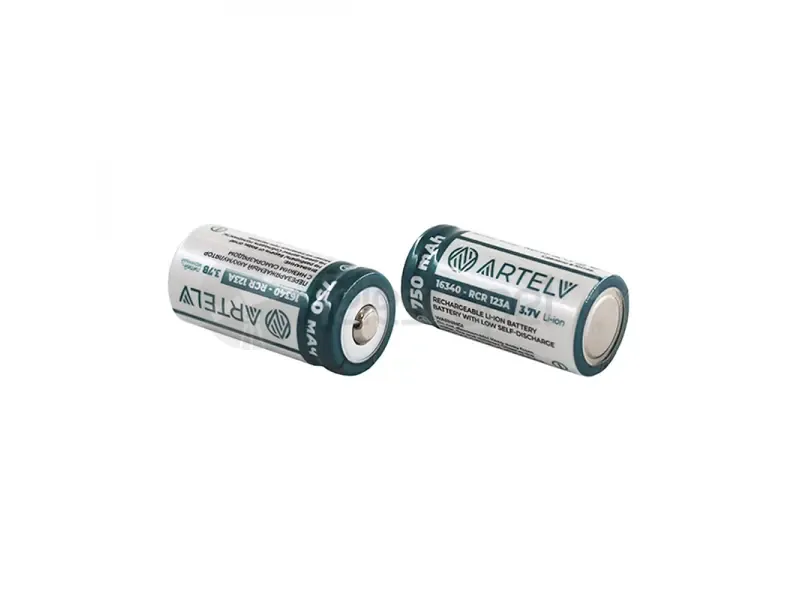 Аккумулятор RCR123 ARTELV 3.7V Li-Ion 750 mAh 