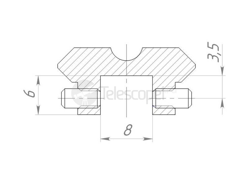 Переходная планка ВОМЗ на ТОЗ-34, ИЖ-27 weaver (065) Переходная планка ВОМЗ на ТОЗ-34, ИЖ-27 weaver (065)