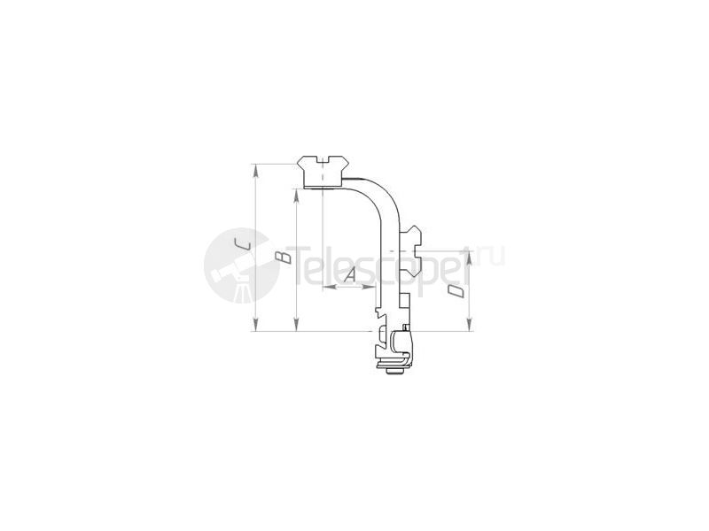Кронштейн боковой быстросъемный ВОМЗ, weaver, высокий (076)