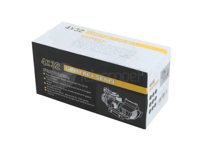 Призматический прицел Vector Optics VictOptics C1 Fiber Sight 4x32 Prism, Chevron (OPSL12)