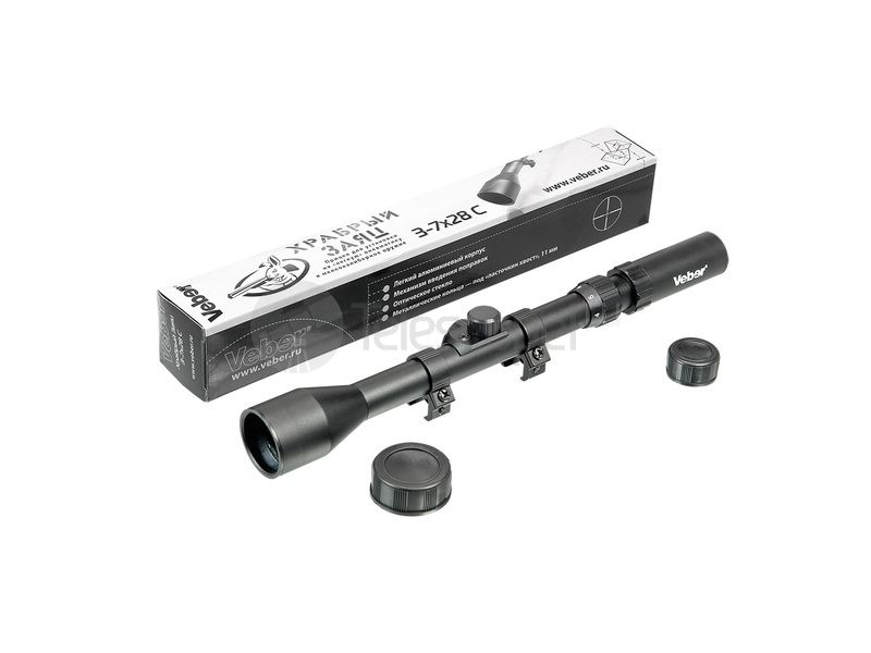 Veber Храбрый Заяц 3-7x28 Cross