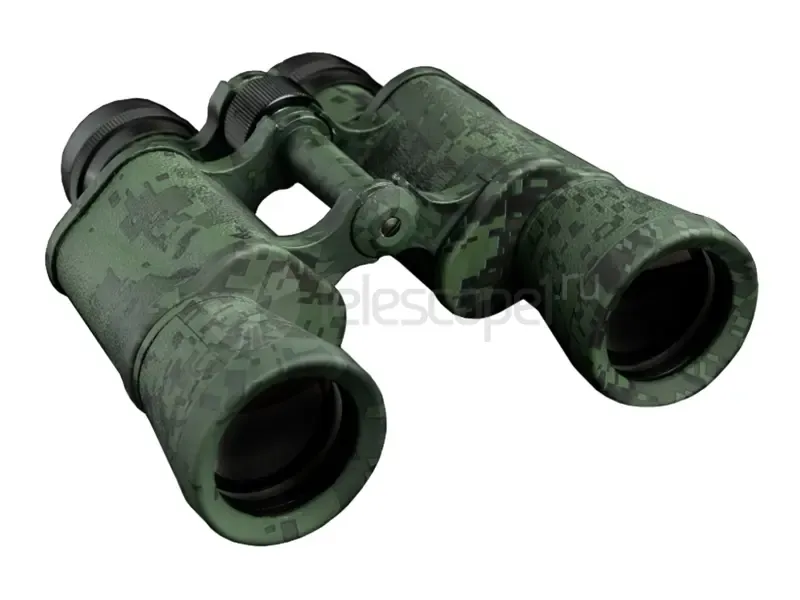 Бинокль КОМЗ БПЦс 10x40 рубиновое покрытие, камуфляж (пиксель)