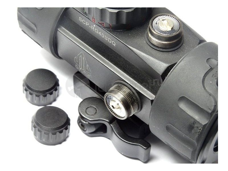 Leapers UTG 3.8" ITA Red/Green Single Dot Sight w/Integral QD Mount (SCP-RG40SDQ)