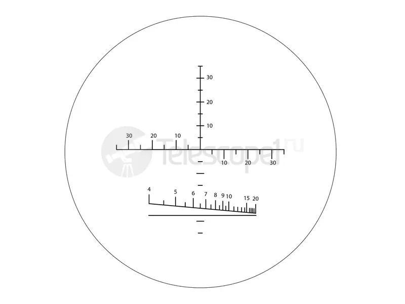 Бинокль Arkon 10x50 с дальномерной сеткой