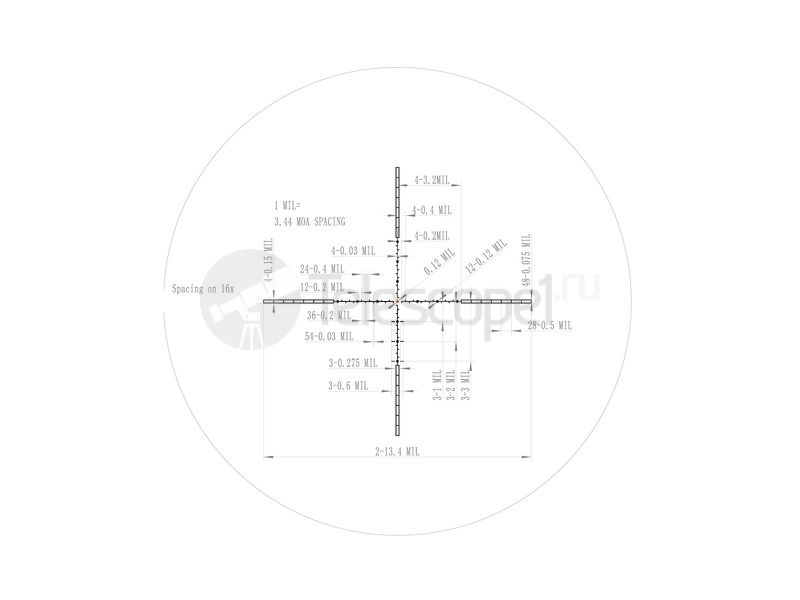 Veber Пневматика III 4-16X50 SF IR Veber Пневматика III 4-16X50 SF IR