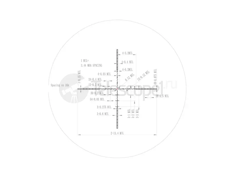 Оптический прицел Veber Пневматика III 4-16X50 SF IR
