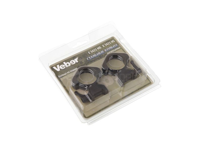 Кольца быстросъемные Veber E 3421 MS на weaver, 34 мм, средние (27313) Кольца быстросъемные Veber E 3421 MS на weaver, 34 мм, средние (27313)