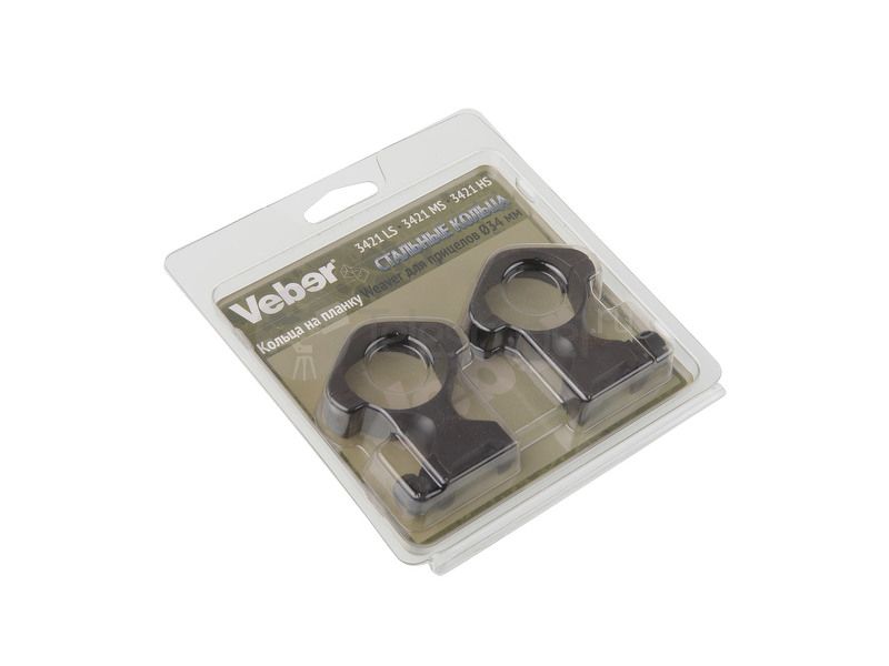 Кольца Veber 3421 HS на weaver, 34 мм, высокие (27317)