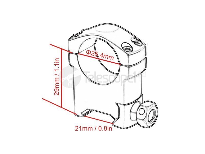 Кольца Vector Optics на weaver 25.4 мм, высокие (SCTM-56) Кольца Vector Optics на weaver 25.4 мм, высокие (SCTM-56)