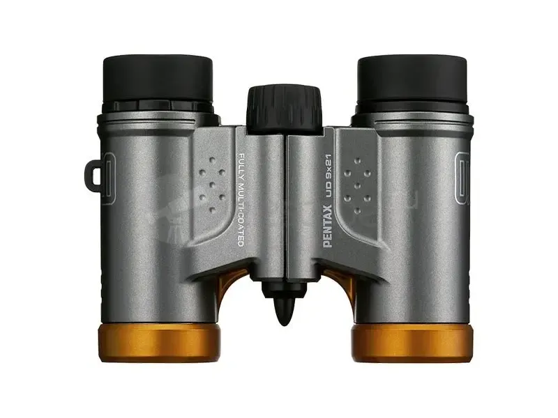 Бинокль Pentax UD 9x21 серо-оранжевый