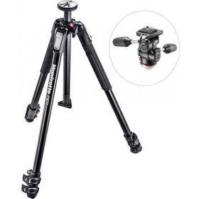Штатив Manfrotto MK190X3-3W1 с 3D головой MH804-3W, алюминий, чёрный