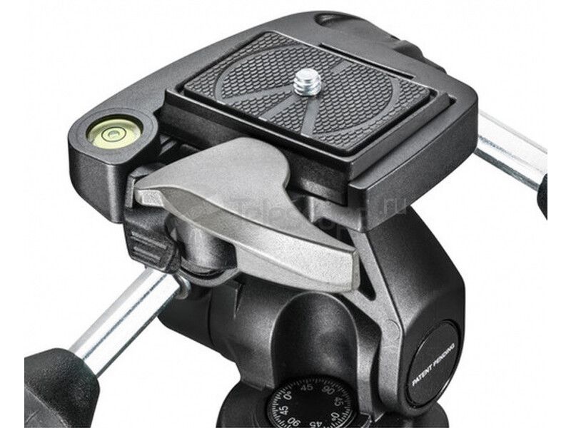 Штатив Manfrotto MK190X3-3W1 с 3D головой MH804-3W, алюминий, чёрный