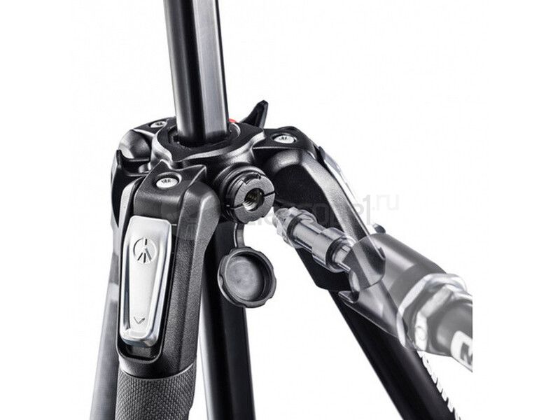 Штатив Manfrotto MK190X3-3W1 с 3D головой MH804-3W, алюминий, чёрный