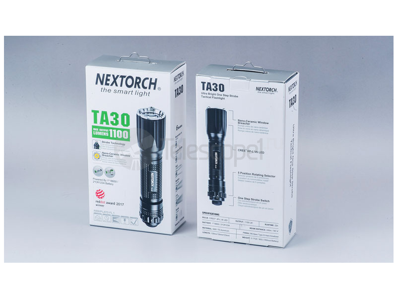 Nextorch TA30 тактический, 1300 лм, моментальный стробоскоп