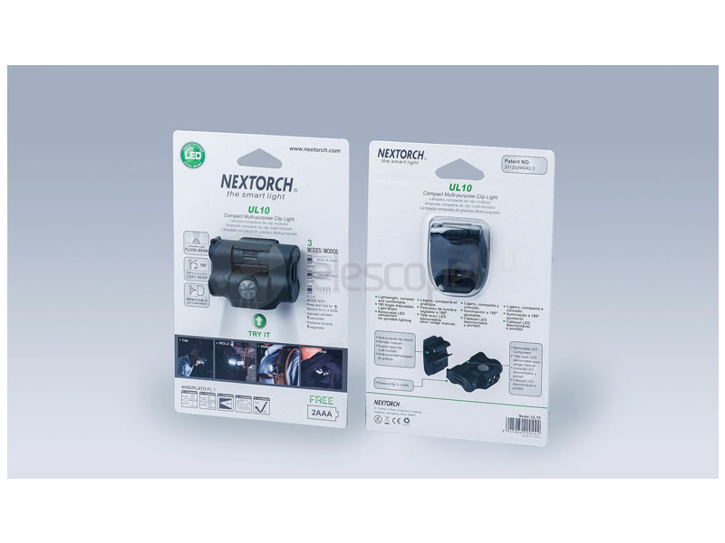 Nextorch UL10, 65 лм, с клипсой