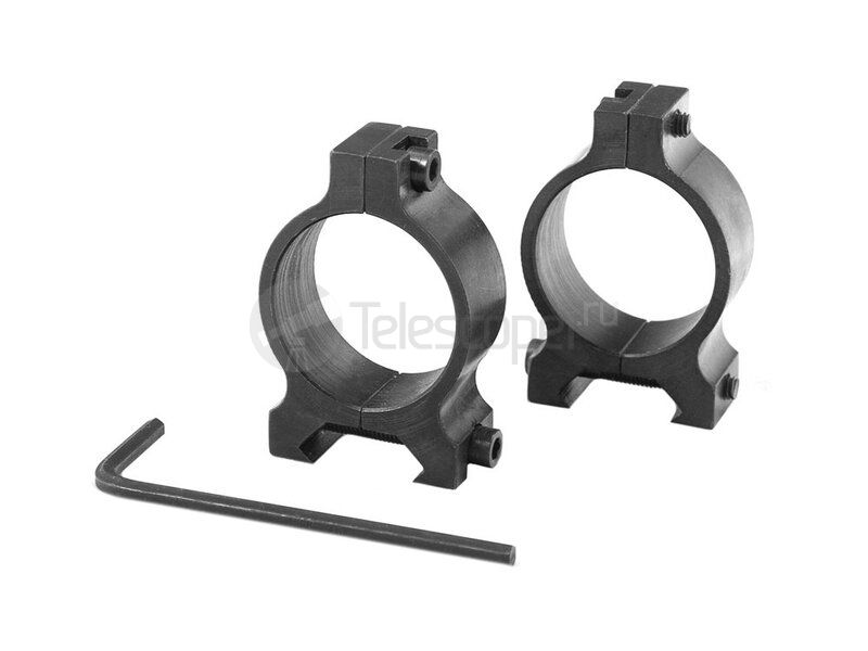 Кольца 30 мм стальные, низкие Кольца 30 мм стальные, низкие