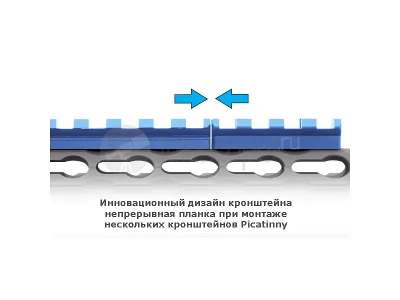 Планка Leapers Picatinny на KeyMod, 8 слотов
